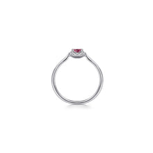 Load image into Gallery viewer, 14K White Gold PT - Pink Tourmaline Ring, 0.06ctw H/I-SI, 0....
