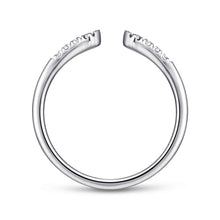 Load image into Gallery viewer, 14K White Gold Split Diamond Stackable Ring, 0.1ctw H/I-SI
