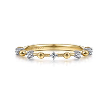 Load image into Gallery viewer, 14K Yellow Gold Alternating Diamond and Bujukan Ball Ring, 0...
