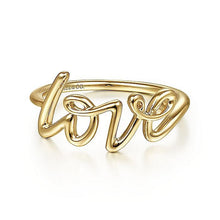 Load image into Gallery viewer, 14KT yellow gold love ring
