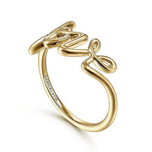 Load image into Gallery viewer, 14KT yellow gold love ring
