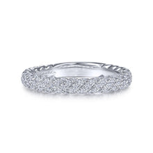Load image into Gallery viewer, 14K White Gold Diamond Pavé Band, 0.37ctw, H/I-SI, Size 6.5
