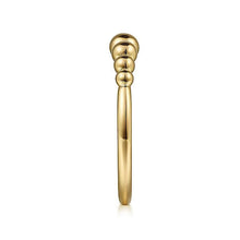 Load image into Gallery viewer, 14KT yellow gold graduated beaded ring
