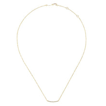 Load image into Gallery viewer, 14KT yellow gold necklace with 0.18ctw round brilliant cut d...

