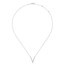 Load image into Gallery viewer, 14KT white gold necklace with 0.28ctw round diamond, H/I-SI,...
