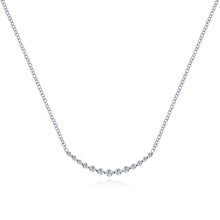 Load image into Gallery viewer, 14KT white gold necklace with 0.26ctw round diamonds, H/I-SI...

