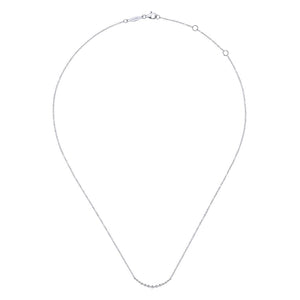 14KT white gold necklace with 0.26ctw round diamonds, H/I-SI...