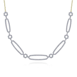 14KT White and Yellow Gold Two-Tone Necklace