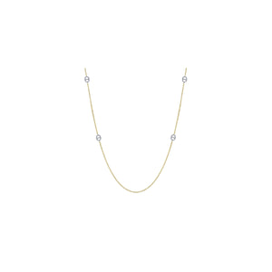 14KT White and Yellow Gold Two-Tone Necklace