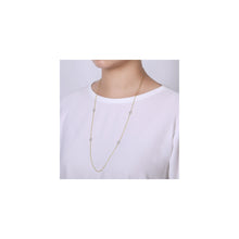 Load image into Gallery viewer, 14KT White and Yellow Gold Two-Tone Necklace
