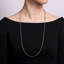 Load image into Gallery viewer, 14K Yellow Gold Hollow Paperclip Chain Necklace, 32"
