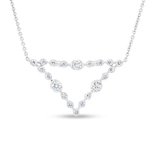 Load image into Gallery viewer, 14KT white gold necklace with 0.63ctw round diamonds, G/H-VS...
