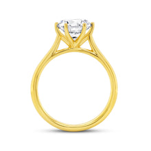 Load image into Gallery viewer, 18KT yellow gold vintage style, six prong solitaire engageme...
