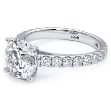 Load image into Gallery viewer, 18KT White Gold Cathedral Engagement Ring with 0.80ctw diamo...
