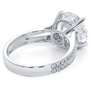 18KT White Gold Split Shank Engagement Ring with 0.60ctw dia...