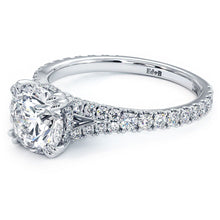 Load image into Gallery viewer, 18KT White Gold Split Shank Engagement Ring with 0.56ctw dia...
