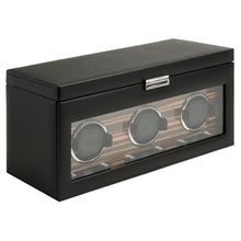 Load image into Gallery viewer, WOLF Roadster Collection, triple watch winder and storage, b...
