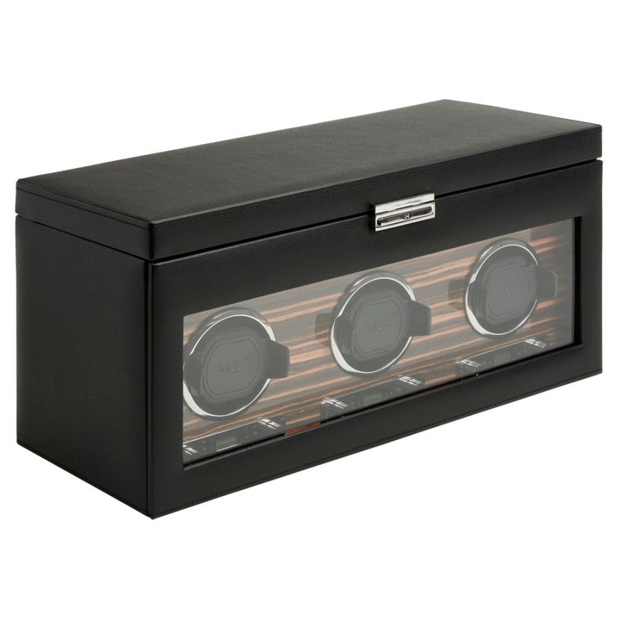 WOLF Roadster Collection, triple watch winder and storage, b...
