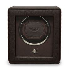 Load image into Gallery viewer, WOLF Cub single watch winder with cover, brown
