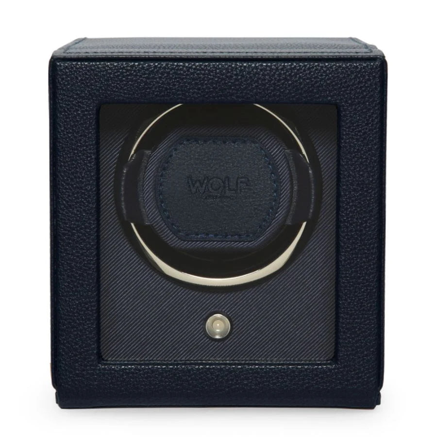 WOLF Cub Collection watch winder with cover and lock-in cuff...