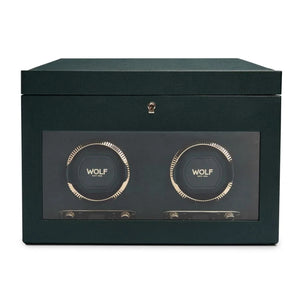 WOLF British Racing double winder, with storage and travel c...