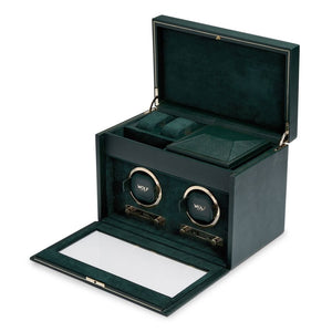 WOLF British Racing double winder, with storage and travel c...