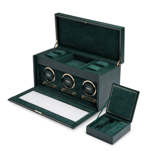 WOLF British Racing triple winder, with storage and travel c...