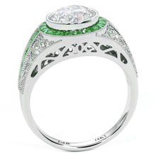 Load image into Gallery viewer, 18KT White Gold Deco Halo Ring with 0.35ctw diamonds, G/H-SI...
