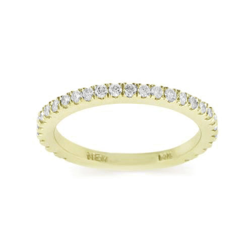 14KT yellow gold band with 0.37ctw round diamonds, H/I-SI1 (...