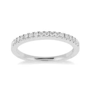 14KT white gold band with 0.21ctw round diamonds, H/I-SI (17...