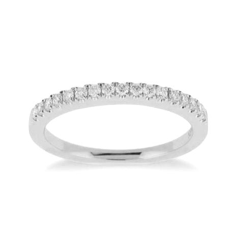 14KT white gold band with 0.21ctw round diamonds, H/I-SI (17...