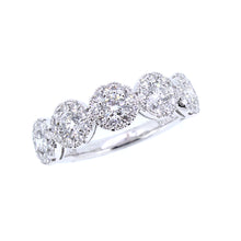 Load image into Gallery viewer, 14KT white gold ring with 1.03ctw round diamonds, G/H-SI, se...
