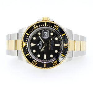 Rolex Sea-Dweller, Steel and 18KT Yellow Gold, Black Bezel and Dial, 43mm