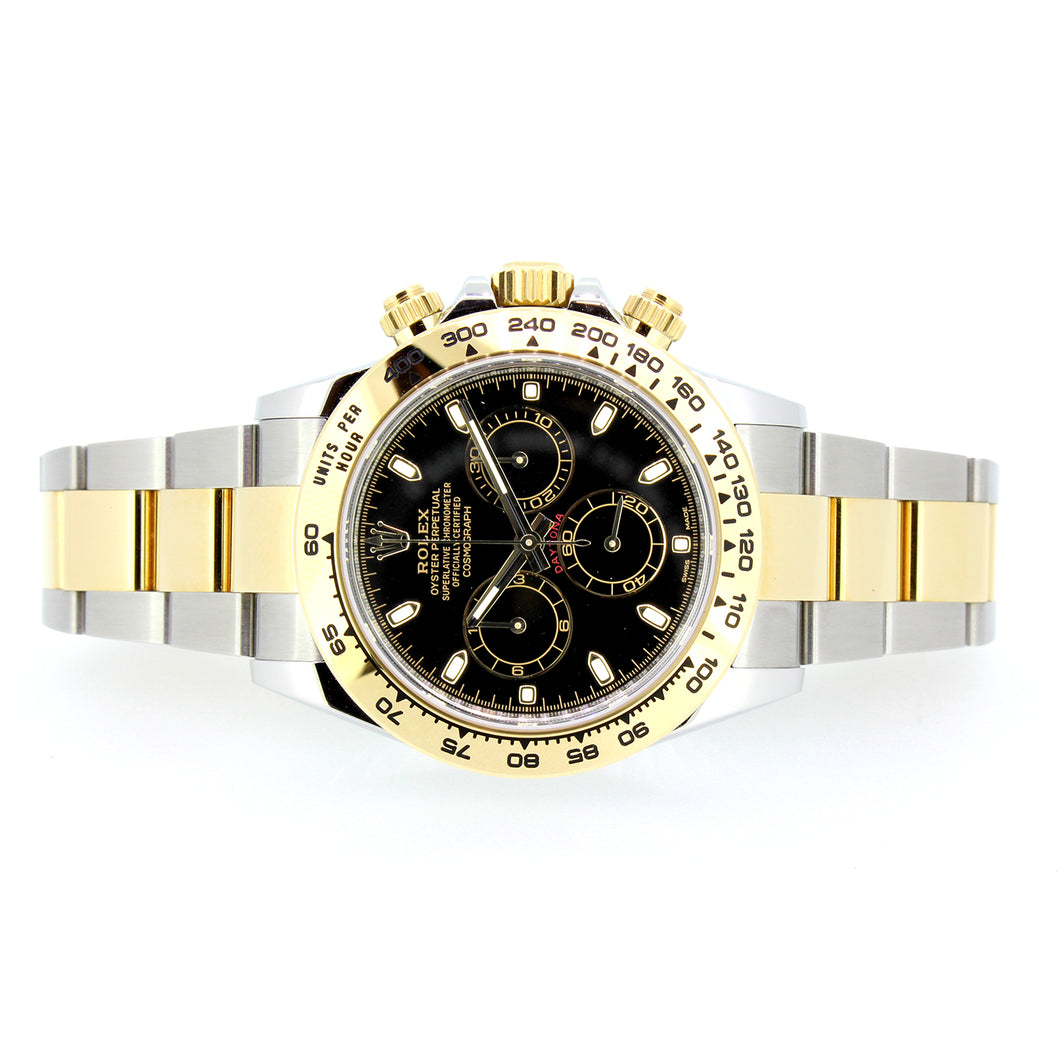Rolex Daytona, Steel and 18KT Yellow Gold, Black Dial, 40mm
