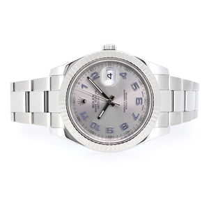 Rolex DateJust II, Stainless Steel, Oyster Bracelet, Silver Dial, 41mm