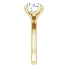 Load image into Gallery viewer, 14KT Yellow Gold solitaire engagement ring for 9.4mm round
