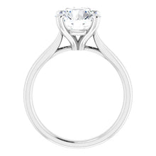 Load image into Gallery viewer, 14KT White Gold solitaire engagement ring for 8.8mm round
