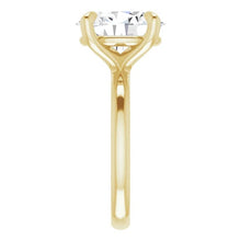 Load image into Gallery viewer, 14KT Yellow Gold solitaire engagement ring for 12X10mm oval
