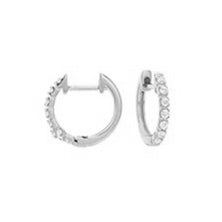 18KT white gold hoop earrings with 0.50ctw, G/H-SI (14 qty)