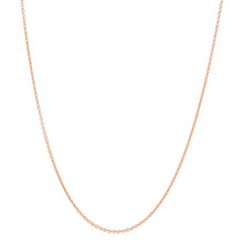 Load image into Gallery viewer, Rose Gold Cable Chain, 1.0mm, 16/18&quot; adjustable
