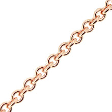 Load image into Gallery viewer, Rose Gold Cable Chain, 1.3mm, 18&quot; adjustable slide
