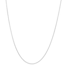 Load image into Gallery viewer, 14KT white gold round cable chain, 2.2 mm, 24 inches.
