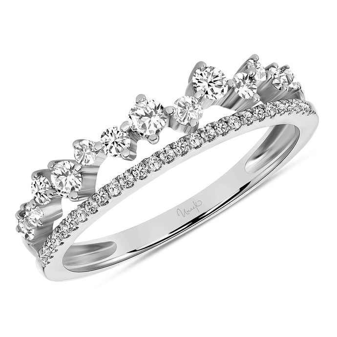 14KT White Gold  Band with 0.39ctw diamonds, G/H-VS2/SI1 (40...