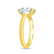 Load image into Gallery viewer, 18KT Yellow Gold Emerald Cut Solitaire Engagement Ring

