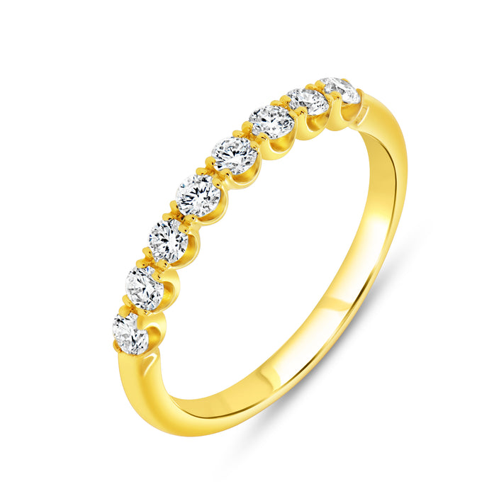14KT Yellow Gold  Band with 0.40ctw diamonds, G/H-VS2/SI1