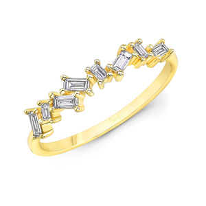 14KT Yellow Gold Baguette Band with 0.32ctw diamonds, G/H-VS...