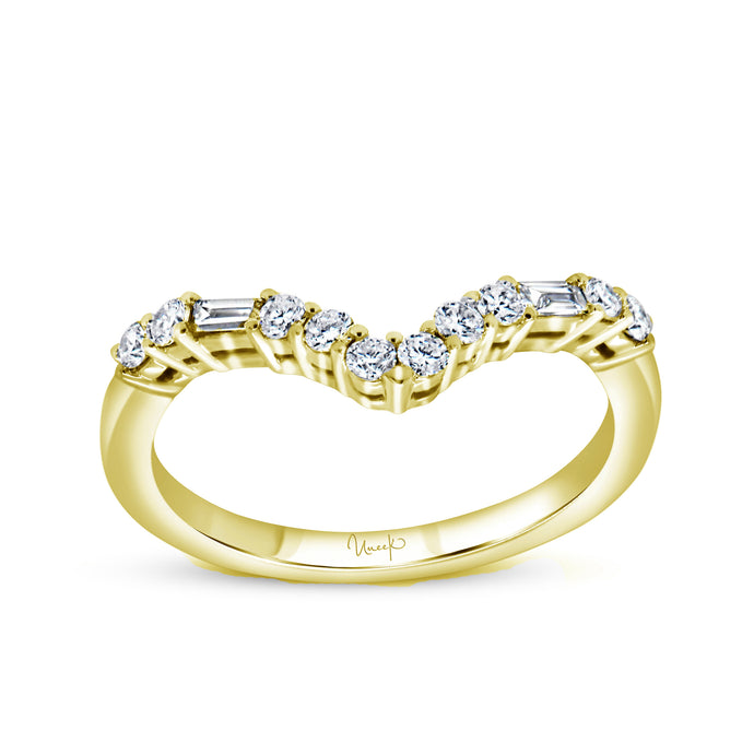 14KT Yellow Gold Baguette and Round Band with 0.30ctw diamon...