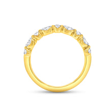 Load image into Gallery viewer, 18KT yellow gold band with 0.43ctw alternating round and mar...
