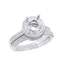 Load image into Gallery viewer, 14KT white gold curved band with 0.20ctw round diamonds, G/H...
