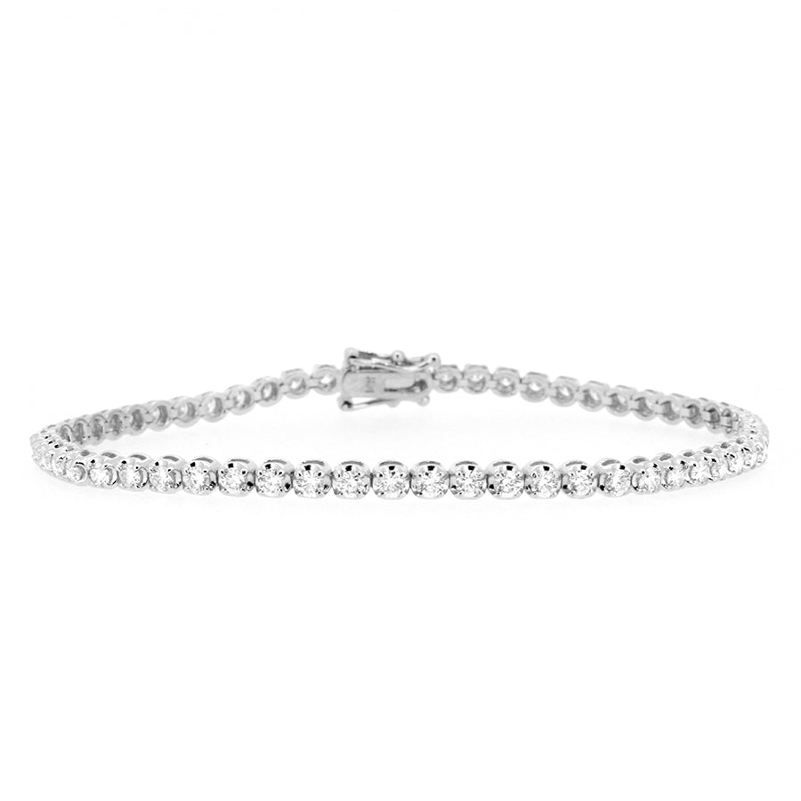 14KT white gold tennis bracelet with 2.00ctw round diamonds,...